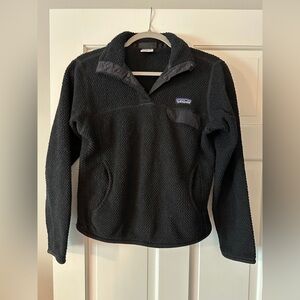 Patagonia Black Re-Tool Half-Snap Long Sleeve Pullover Sweater